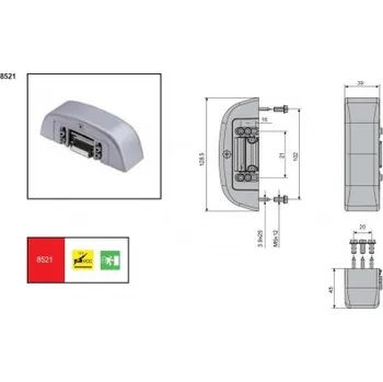 Příslušenství k oknu Elektrický otvírač, seřiditelný, 8-12V DC