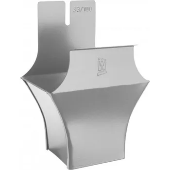 okap Kotlík hliníkový hranatý bílo hliníkový 250/80 mm