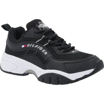 Pánská obuv Tommy Hilfiger Tenisky s přídavkem kůže | Barva:černý | Velikost:44