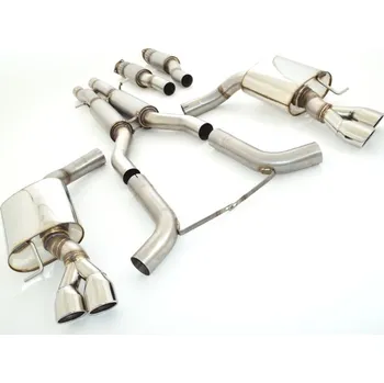 2x76mm Výfukový systém- Duplex Audi S6 4F Quattro - s certifikátem ECE (991018S-X3-X)