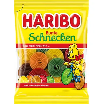 HARIBO SPIRÁLY KOLO ŠUMIVÁ NÁPLŇ NĚMECKO!