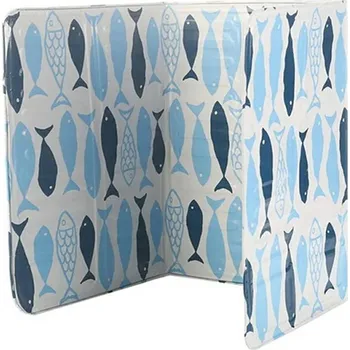 Příslušenství pro sporák APT AG553 zástěna na varnou desku 83 x 32 cm bílá/modrá