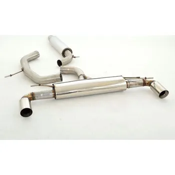 76mm Výfukový systém- Duplex VW Beetle 5C a Cabrio inkl. Dune - s certifikátem ECE (991448BT-X3-X)