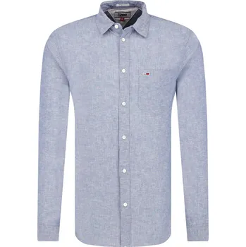 Pánské oblečení Tommy Jeans Košile | Barva:popelavě šedý | Velikost:M