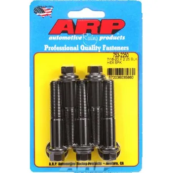 Šroub 7/16 "- 20 x 2.250 hex černý oxid šrouby" (5ks)