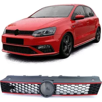 Tuning Sportovní maska chladiče pro . VW Polo 5 6R 6C 09-17 Také GTI