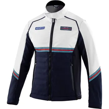 Pánská softshellová bunda Sparco Bunda Softshell Martini Racing Bílá S