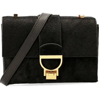 Kabelka Coccinelle Kůžoná crossbody kabelka ARLETTIS PONY | Barva:černý | Velikost:OS