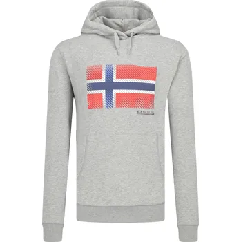 Pánské oblečení Napapijri Mikina BIBU H | Barva:šedý | Velikost:XXL