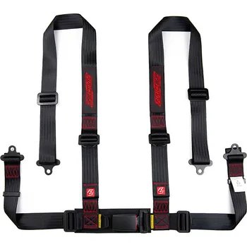 4-bodové bezpečnostní pásy RACES Classic, 2" (50 mm), černá, schválení E8