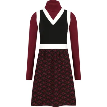 Dámské šaty Tommy Hilfiger Šaty MONOGRAM TOMMY X ZENDAYA | Barva:červený | Velikost:38