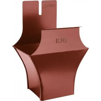 okap Kotlík pozinkovaný hranatý ocelově červený 250/80 mm