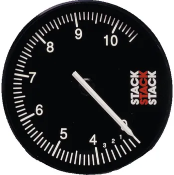 Budík STACK ST200 Clubman otáčkoměr 80mm, 0- 4 -10500rpm - černý