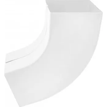 okap Koleno pozinkované hranaté šedo bílé 120 mm