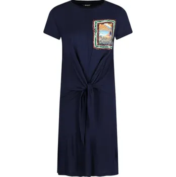 Dámské šaty Desigual Šaty NORAH | Barva:tmavě modrá | Velikost:XS