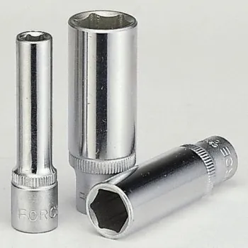 Gola hlavice FORCE 1/4 "6 hranná nástrčná prodloužená hlavice 9mm