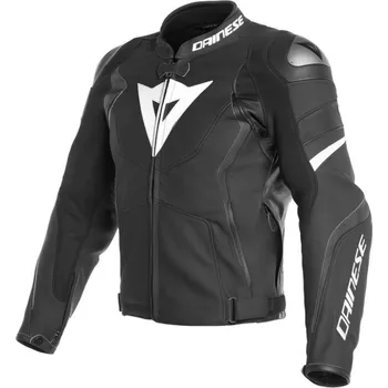 Moto bunda Dainese Dainese AVRO 4 sportovní kožená bunda černá/bílá vel.44 44