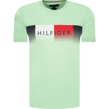 Pánské tričko Tommy Hilfiger Tričko TH COOL | Barva:mátově zelený | Velikost:S