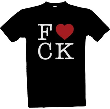 Tričko s potiskem fck pánské