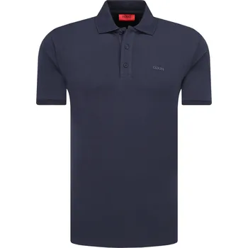 Pánské tričko HUGO Polokošile Donos201 | Barva:tmavě modrá | Velikost:L