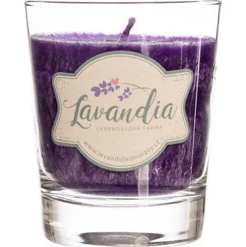 Svíčka Svíčka vonná sklo - levandule