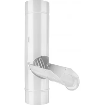 okap Zachytávač vody hliníkový bílý 120 mm se sítkem