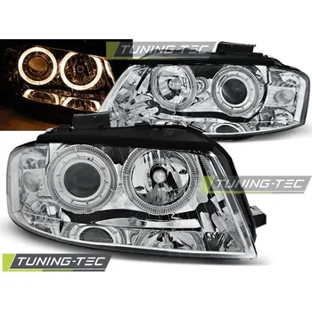 Přední světlomet PŘEDNÍ SVĚTLA ANGEL EYES CHROME pro AUDI A3 8P 05.03-03.08