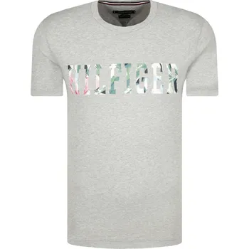 Pánské tričko Tommy Hilfiger Tričko FLORAL | Barva:šedý | Velikost:XXL