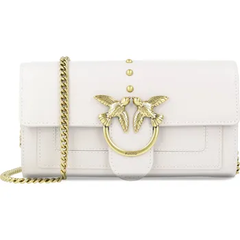 Pinko Kůžoná crossbody kabelka/ peněženka LOVE SIMPLY | Barva:béžový | Velikost:OS