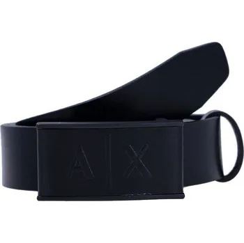 Opasek Armani Exchange Kůžoný opasek | Barva:černý | Velikost:85