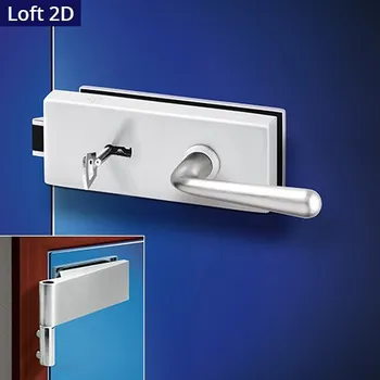 Dveřní kování ACT SERVIS ACT - Charlie Loft HR 2D Provedení: BB (pokojový klíč), Povrch: ONS - nikl matný