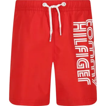 Pánské kraťasy Tommy Hilfiger Koupací šortky MEDIUM DRAWSTRING | Barva:červený | Velikost:116/122
