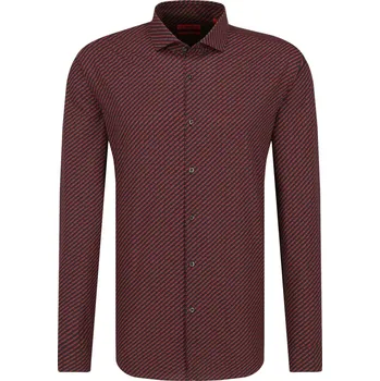 Pánská košile HUGO Košile Erriko | Barva:červený | Velikost:42