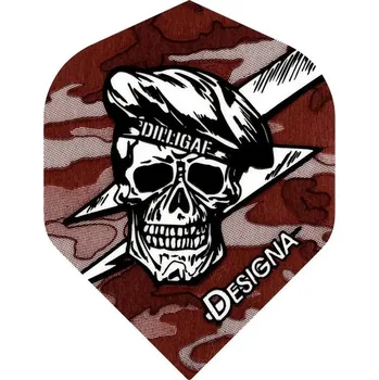 Příslušenství pro šipky Letky Designa Dilligaf Beret Skull Std