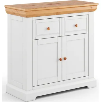 Komoda Komoda 2.2 malá Marone Elite, bílá-přírodní borovice, rozměr 95x92x41cm