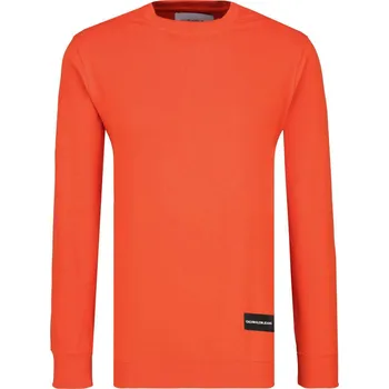 Pánská mikina CALVIN KLEIN JEANS Mikina INSTITUTIONAL | Barva:oranžový | Velikost:XL