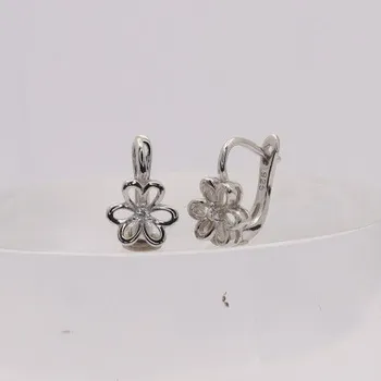 Náušnice Stříbrné náušnice s klasickým zapínáním