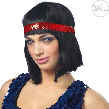 Karnevalový doplněk Charlestonová čelenka - D - fialová