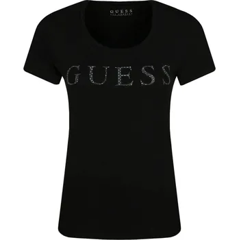 Dámské tričko GUESS JEANS Tričko EMMA | Barva:černý | Velikost:XS