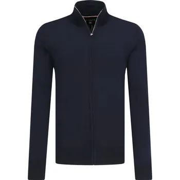 Pánský svetr Tommy Tailored Vlněný svetr | Barva:tmavě modrá | Velikost:XXL