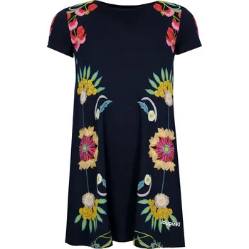 Dámská móda Desigual Šaty Florecillas | Barva:tmavě modrá | Velikost:116