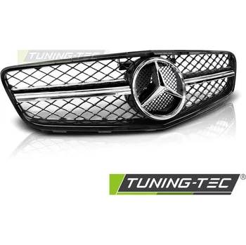 Karosérie Mřížka SPORT GLOSSY BLACK CHROME pro MERCEDES W204 07-14 BEZ LOGA