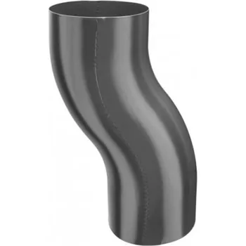 okap Koleno hliníkové antracit 120 mm odskokové