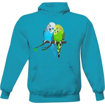 Pánská mikina Pánská mikina s kapucí s potiskem Andulky M pánské