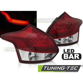 Zadní světlomet LED ZADNÍ SVĚTLA FORD FOCUS 3 11-10.14 HATCHBACK ČERVENÁ BÍLÉ LED BAR