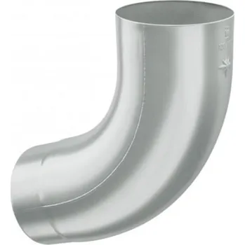 okap Koleno hliníkové zinkově šedé 80/72st.