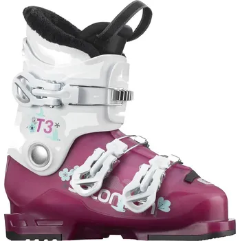 Sjezdové boty Salomon T3 RT Girly Velikost: MP 250-5 rose violet transluc/white 22/23