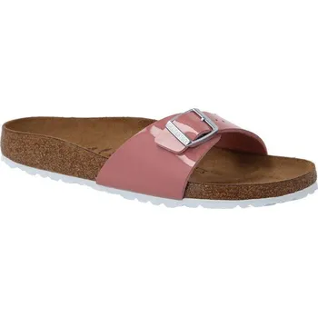 Dámské pantofle Birkenstock Pantofle Madrid s přídavkem kůže | Barva:růžová | Velikost:40