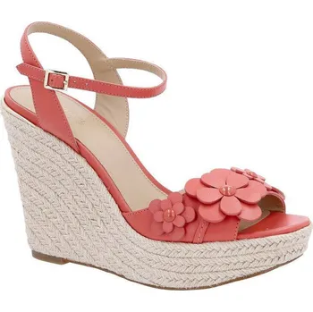 Dámské holínky Michael Kors Kůžoné boty na klínku FLORA WEDGE | Barva:korálově růžový | Velikost:37