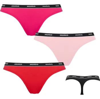 Kalhotky HUGO tanga 3 pack 969 - Vícebarevné / M